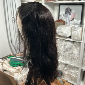 Black wig 26” clousure human hair